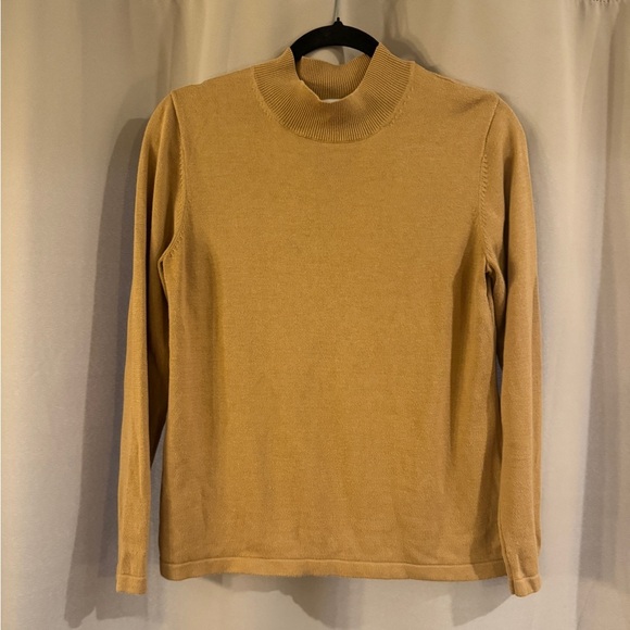 Women’s Coldwater Creek Tan Turtleneck Sweater - Picture 1 of 6
